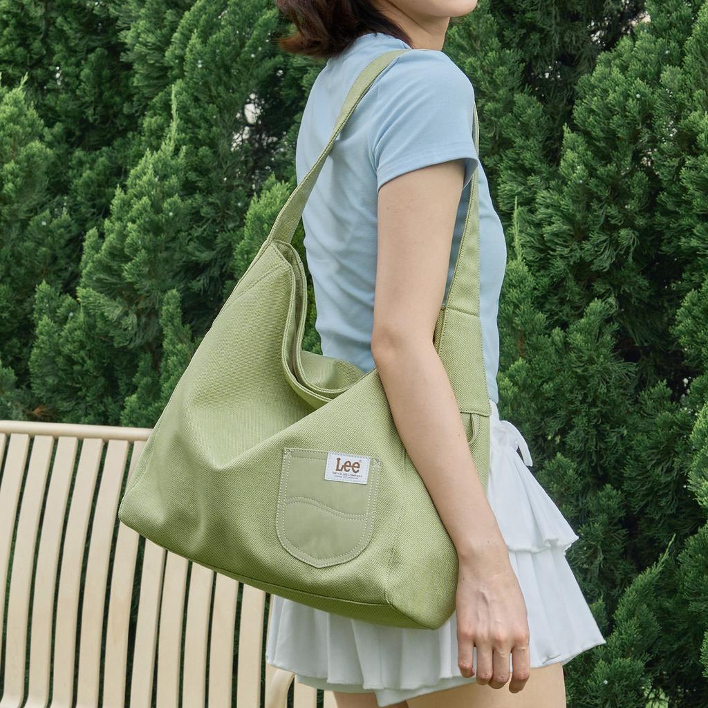 New Lee Fabric Shoulder Bag Women's Millet/Fruit Green LE250610M