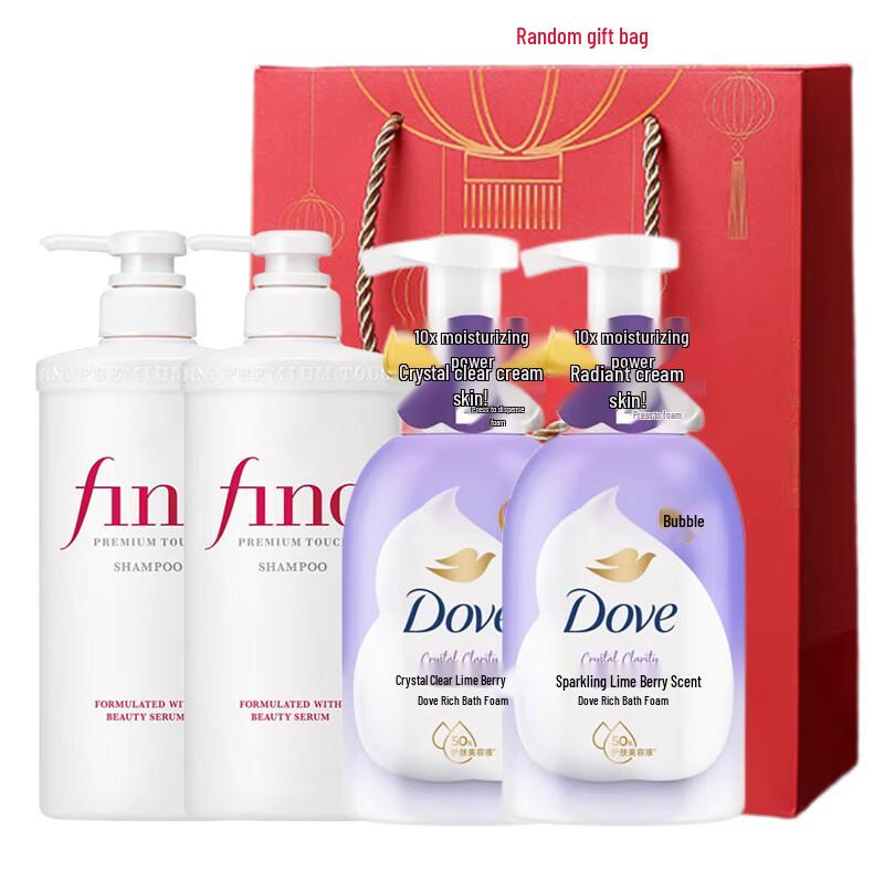 Набор: Увлажняющий шампунь Fennong и гель для душа Dove