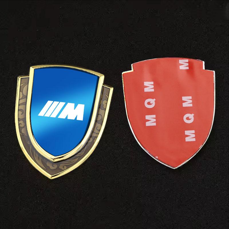 3D Badge Sticker Car Fender logo Rear Trunk Sticker For BMW M Power X1 e84 X3 f25 X5 e53 x6 e71 ix3 i3 320i 330d M4 1 3 5 Series mkhr65