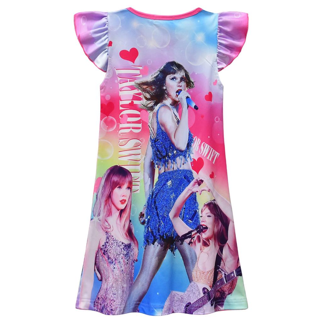 82353 Kids Girls Taylor Pleat Ruffle Dress