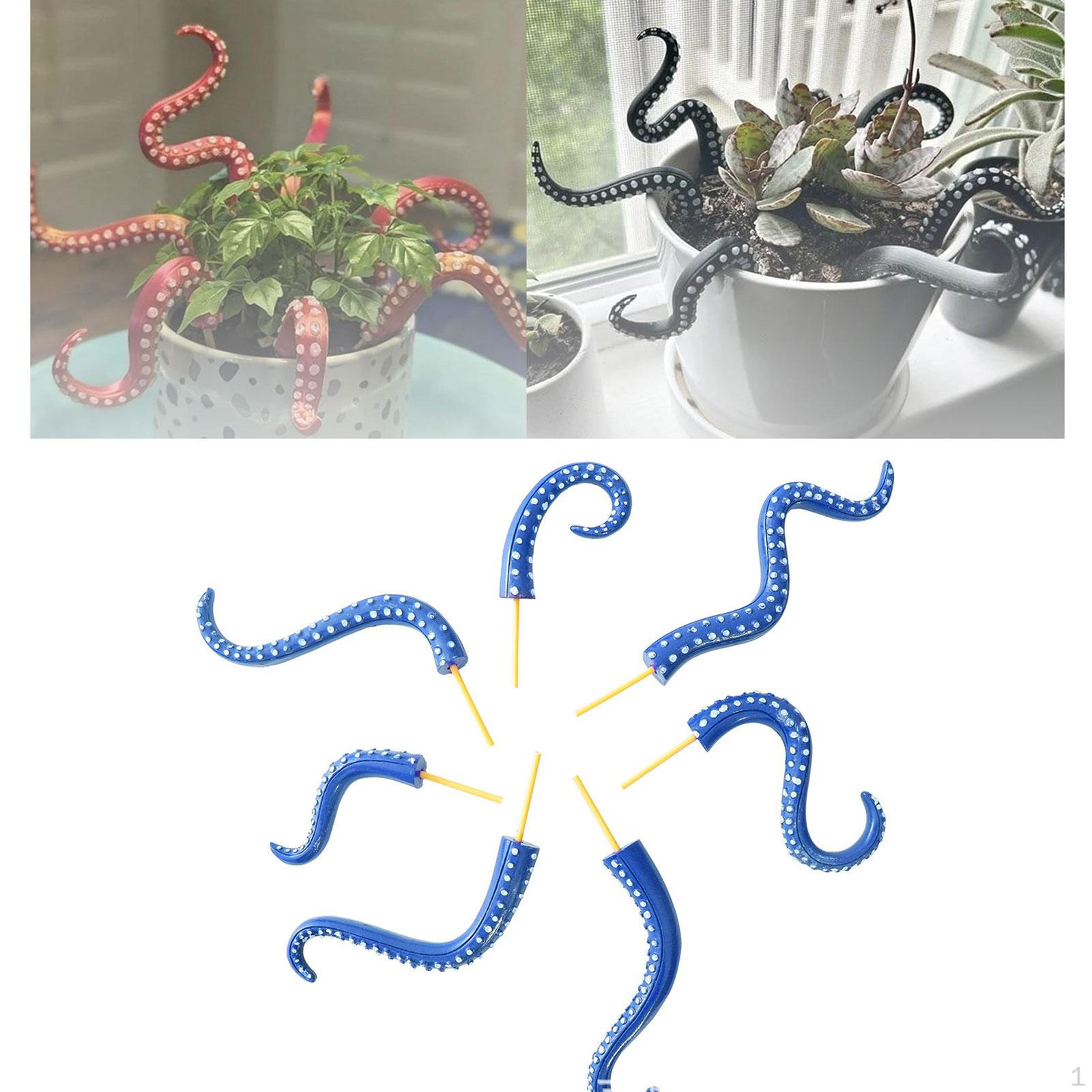 

Набор из 7 декоративных колышков-щупалец морского чудовища для газона, двора, патио, сада, дорожки синий