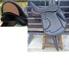 Kožené Drezurní Sedlo s Dvojitými Křídly a Vyměnitelnými Komorami – Elegantní Design Zadní Části