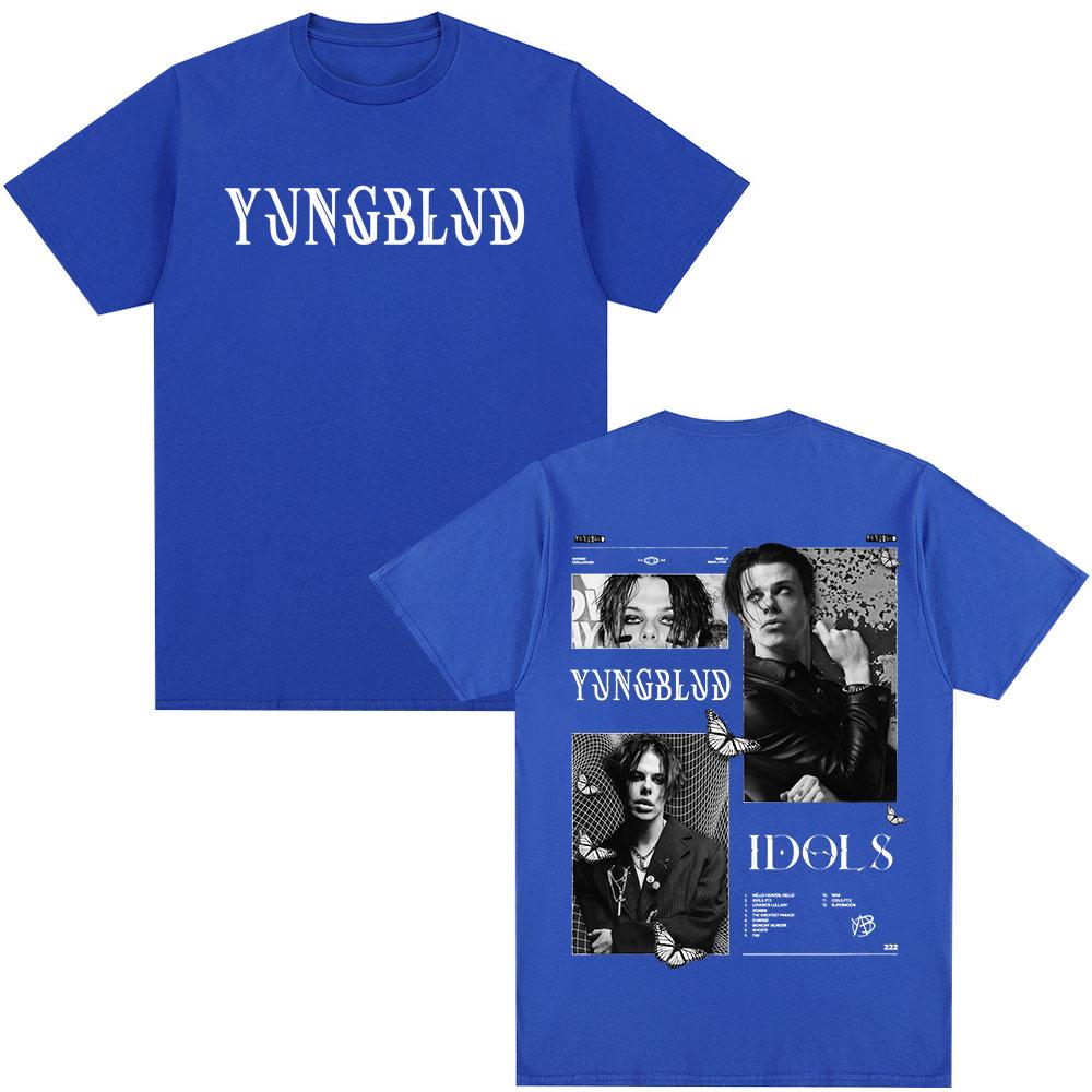 Yungblud IDOLS Album Tour T Shirts Fan Gifts Unisexs Women Clothing Hip Hop Short Sleeve Tshirts Summer Cotton Tshirt Streetwear