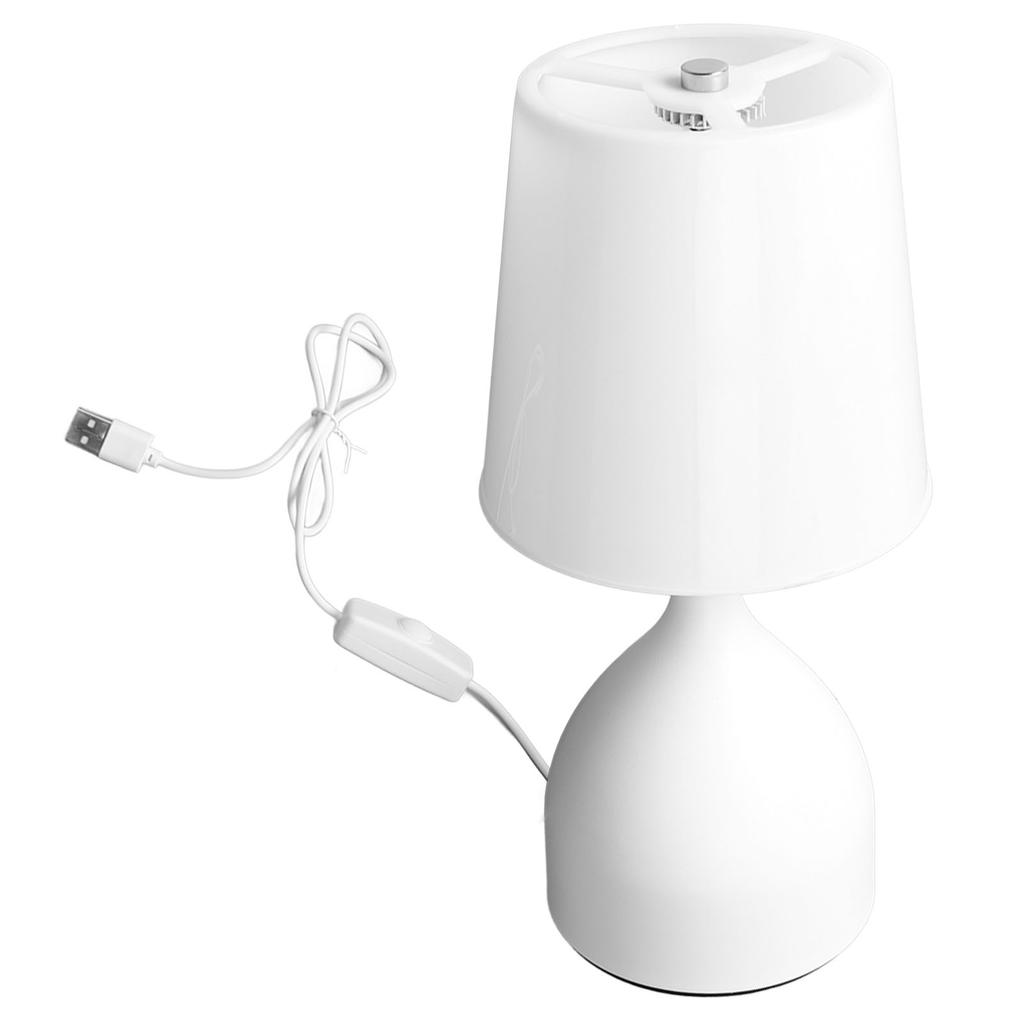 Bedside Table Lamp 5V Dimmer Touch Switch White Nightstand Lamp for Kids Room Living Room Bedroom
