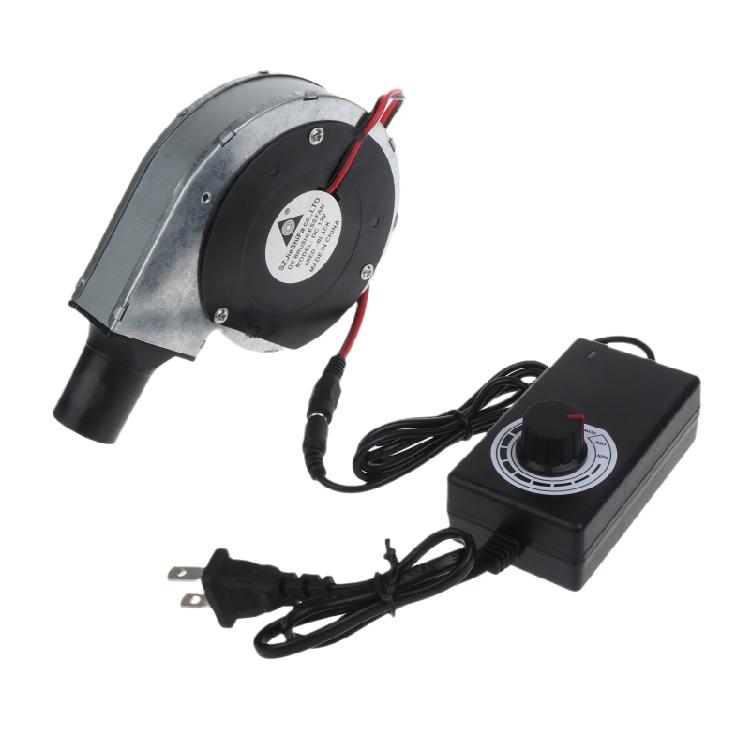 Ventilátor na grilovanie DC 12V s veľkým prietokom vzduchu, ventilátor napájaný zo siete 110V 220V AC