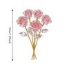 10Pcs Eternal Large Pink Leaf Roses Fade Resistant Handcrafted Eternal Roses Romantic Artificial Crystal Flowers Birthday Gift