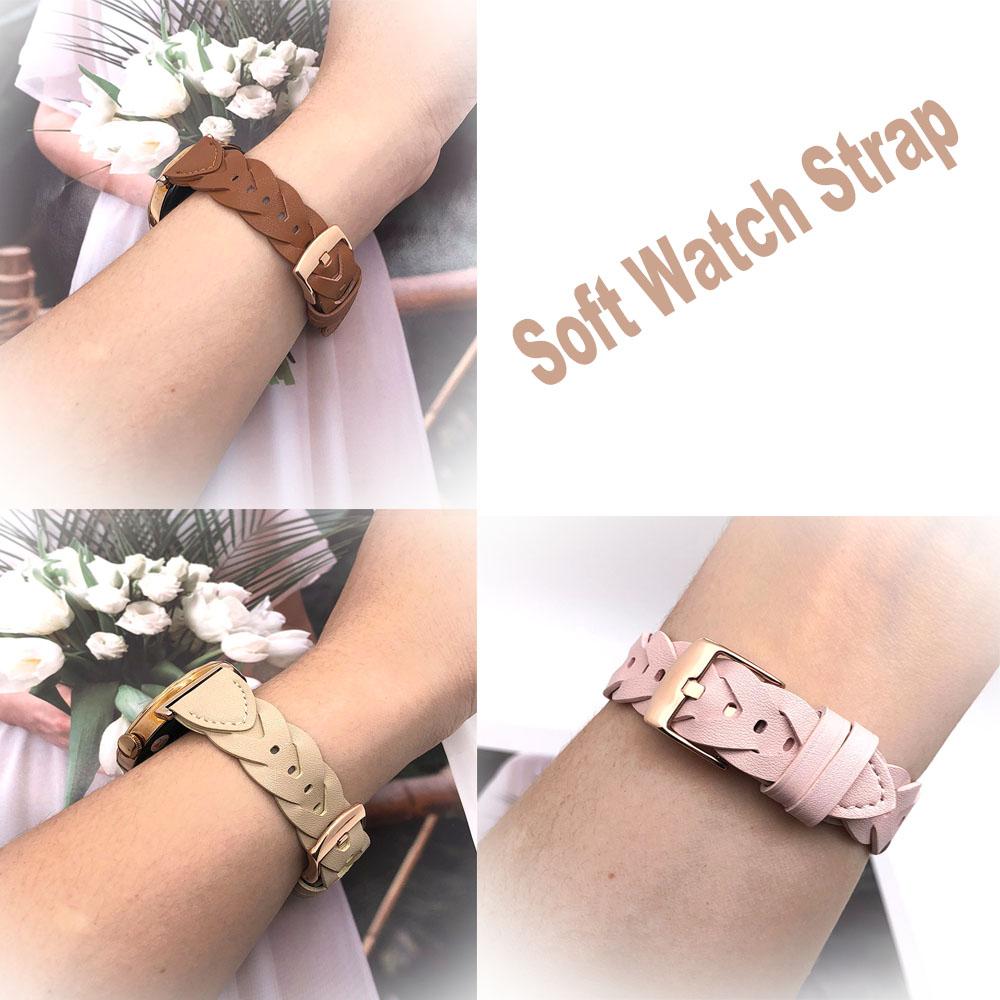 18MM Elegant Style Wristband For Garmin Watch Venu 2S 3S Smartwatch Accessories For Huawei Watch GT 6 5 4 41mm PU Leather Strap