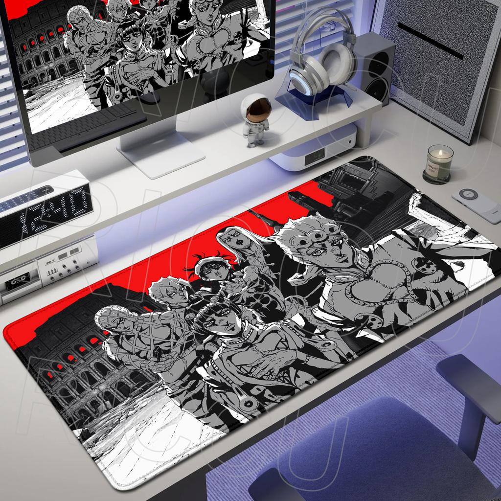XXL HD Printing Rug JOJO Bizarre Adventure Mouse Pad Gamer Keyboard Pads Non-slip Mousepad Anime Gaming PC Accessories Desk Mat