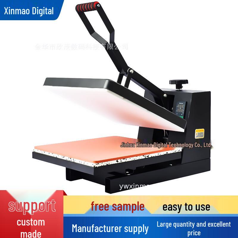 Manual High-Pressure Heat Press Machine for T-Shirt Printing - 38x38 cm