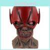 Máscara Vermelha Flash de Alta Qualidade Peça Facial de Resina Ideal Para Halloween e Festas a Fantasia