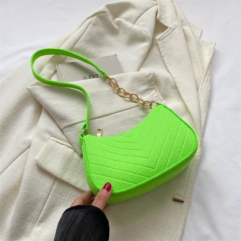 Small Bag Autumn Trend Retro Shoulder Bag Simple Fashion Messenger Bag Foreign Style Underarm Bag Women's Bag