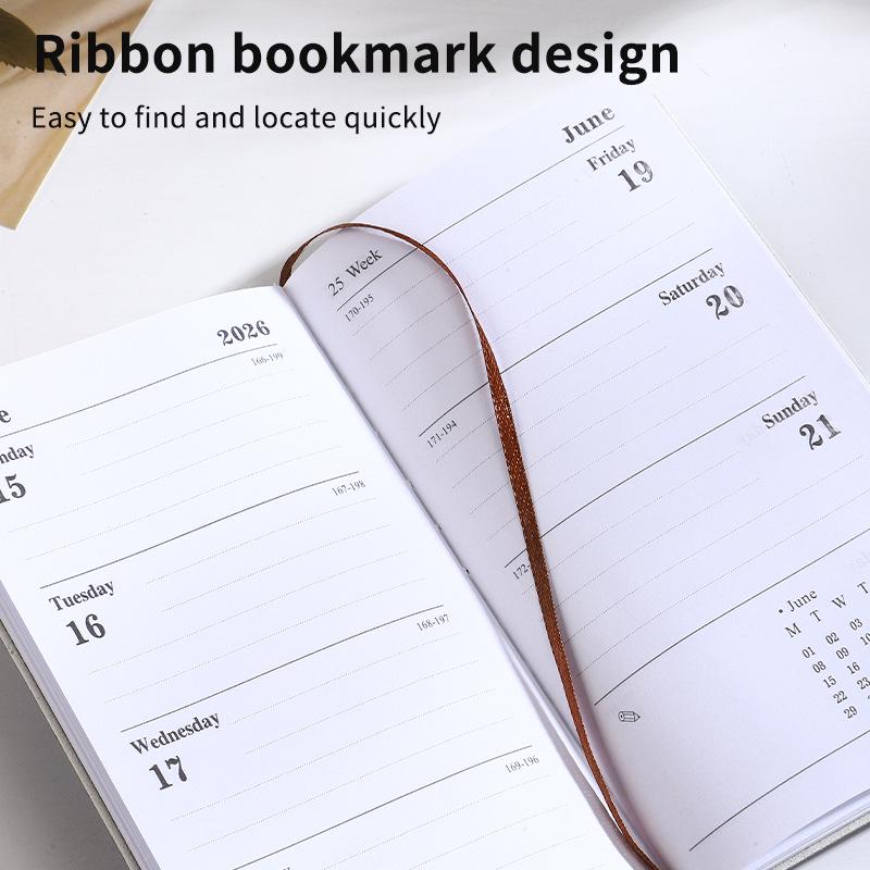 2026 A6 Portable English Daily Planner: 365 Days for Cross-Border Time Management