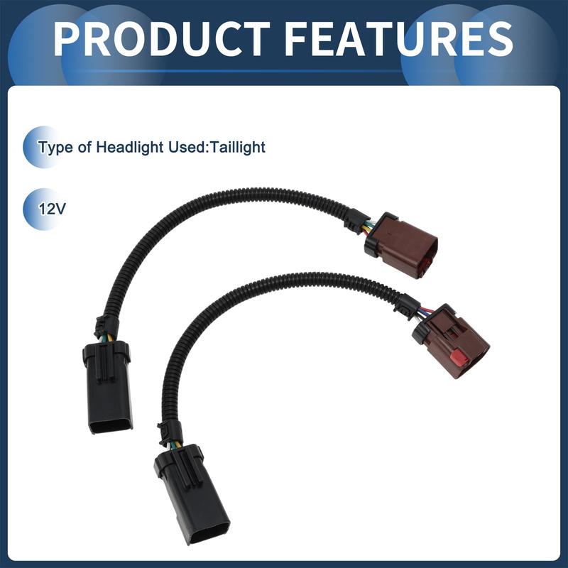 X Autohaux No.55077346AA Headlight Wiring Harness Assembly for Ram 1500 2002-2003 2 Pcs