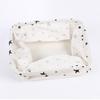 Cotton Linen Desktop Storage Basket Sundries Storage Box with Handle Linen Desk Container
