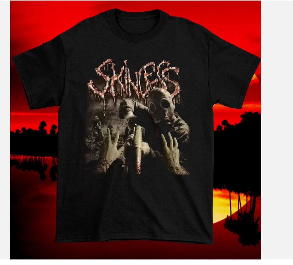 Skinless Band Dárek Pro Fanoušky Černé Tričko Bavlna Všechny Velikosti