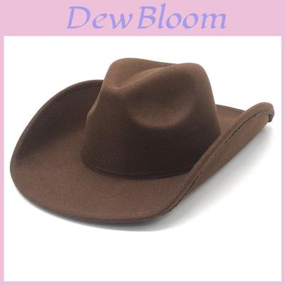 Traditional Ethnic Style Wool Felt Hat With Wide Brim For Stage Performances And Festivals