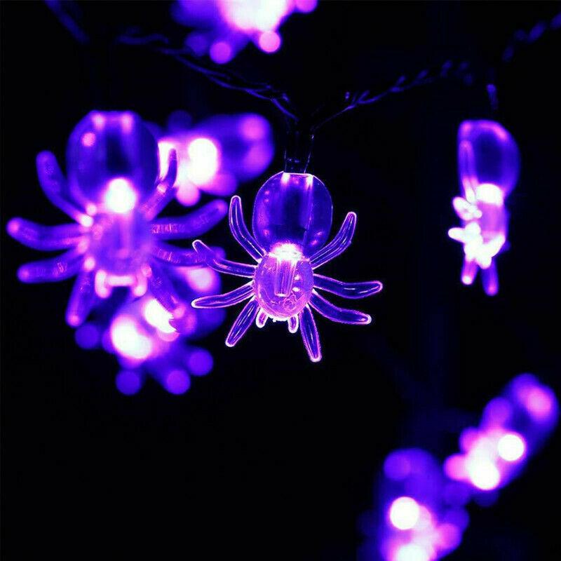 Halloween LED Spider Bat String Lights - Party & Festival Decorative Atmosphere Lights
