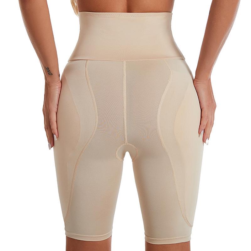 Plus Size High-Waisted Tummy Control & Hip-Enhancing Shaper Shorts with Padded Lifting Effect