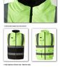 Smart Heated Reflective Vest for Outdoor Winter Warmth and Cold Protection