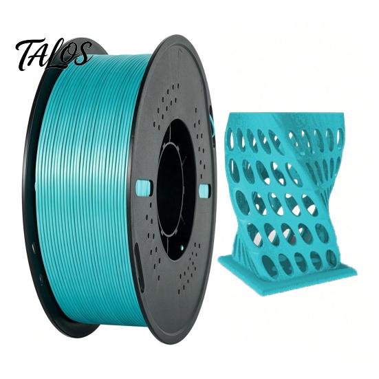 High Precision Filament Silk PLA 3D Printer Filament, 1.75mm 1kg Spool for Supply FDM Printers, Shiny Metallic DIY Ornaments and Models Smooth Finish