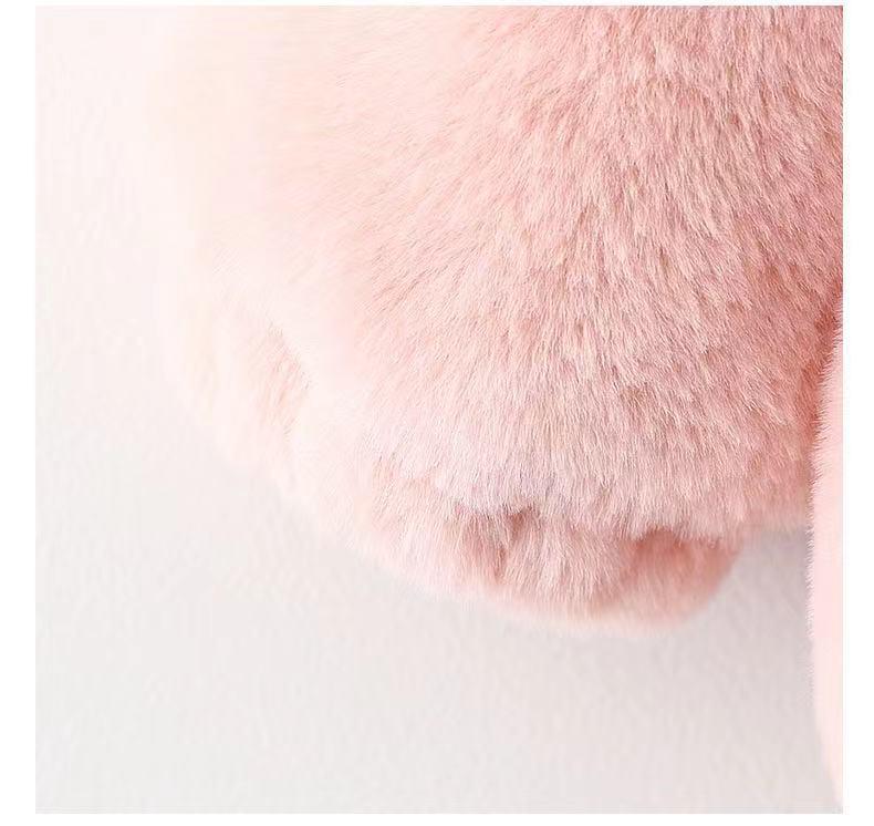 Children's Long-Sleeve Hooded Coat with Rabbit Ears - Winter 2023 Collection