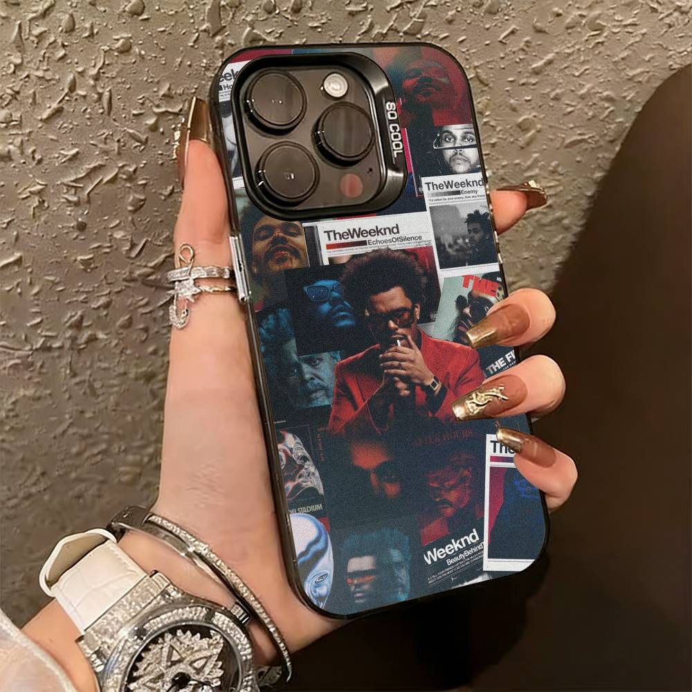 The W-weeknd D-design Phone Case For iPhone 17,16,15,14,13,12,11 Plus,Pro Max,XS,Colorful Silver Phone Case Funda Cover