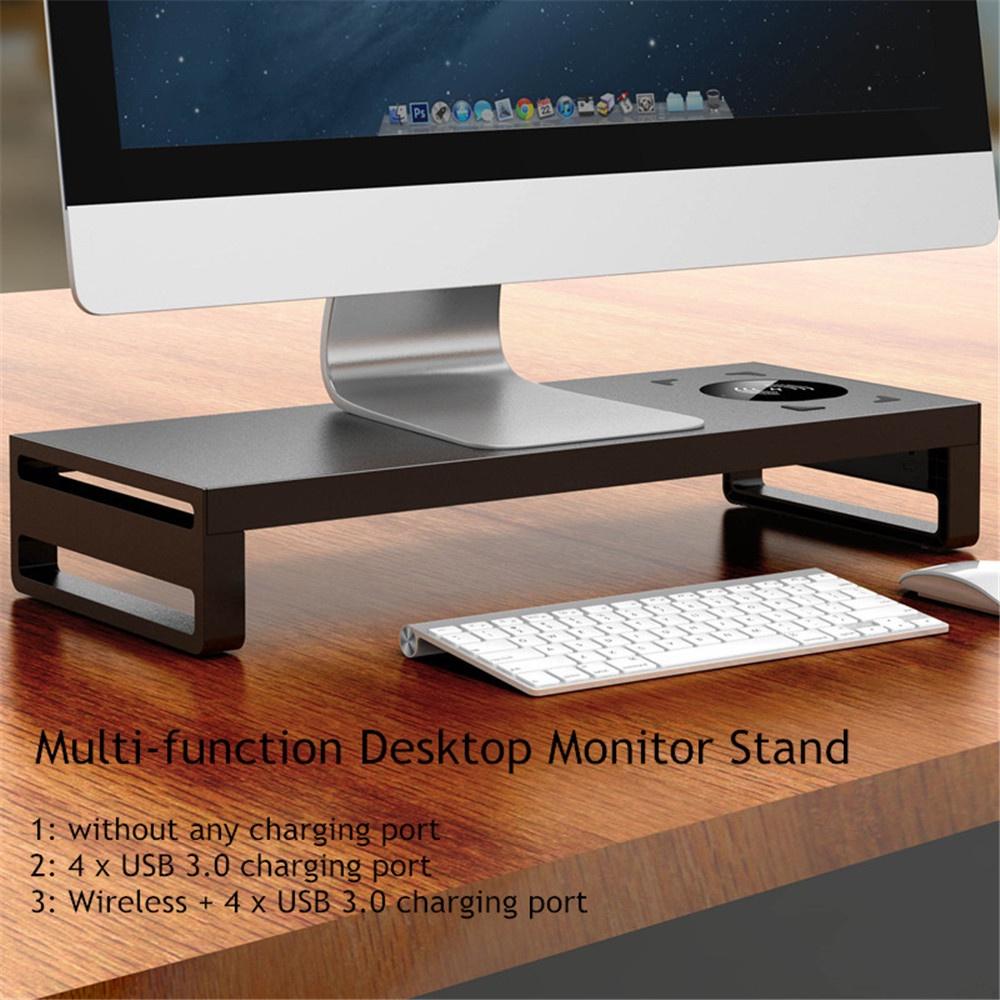 USB 3.0 Charging Wireless Multi-Function Desktop Monitor Stand Computer Screen Riser USB 595*255*72mm