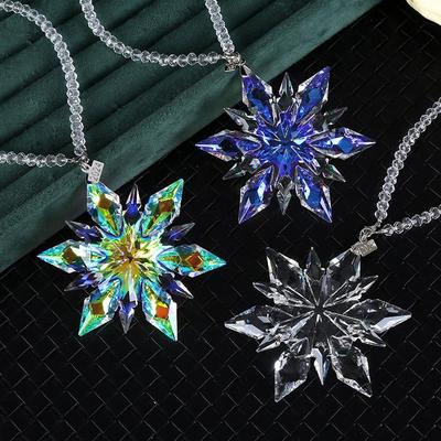 Crystal Snowflake Car Pendant Jewelry