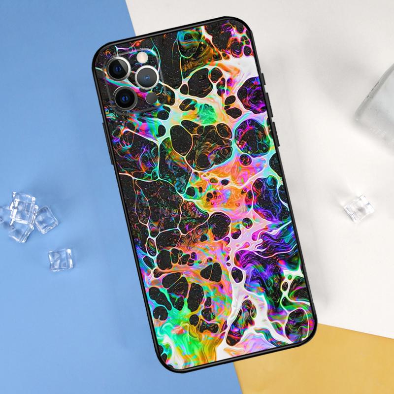 Psychedelic trippy abstract art Phone Case For iPhone 16 Pro 15 Pro 11 13 14 Pro Max 12 Mini XR 16 15 Plus 16e Cover Shell