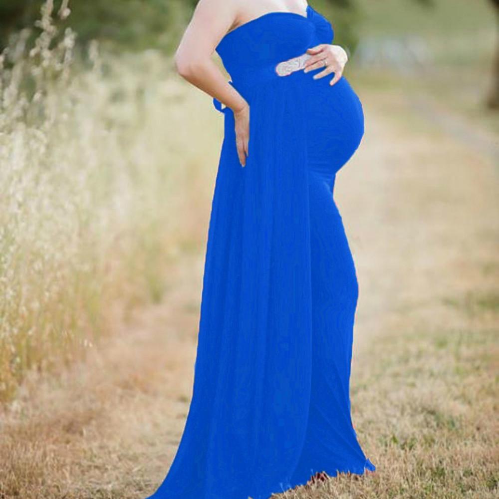 Buy Maternity Dress Pregnant Women Chiffon Maxi Dress Maternity Gown  Photography Photo Props Dresses at affordable prices  free shipping, real  reviews with photos  Joom