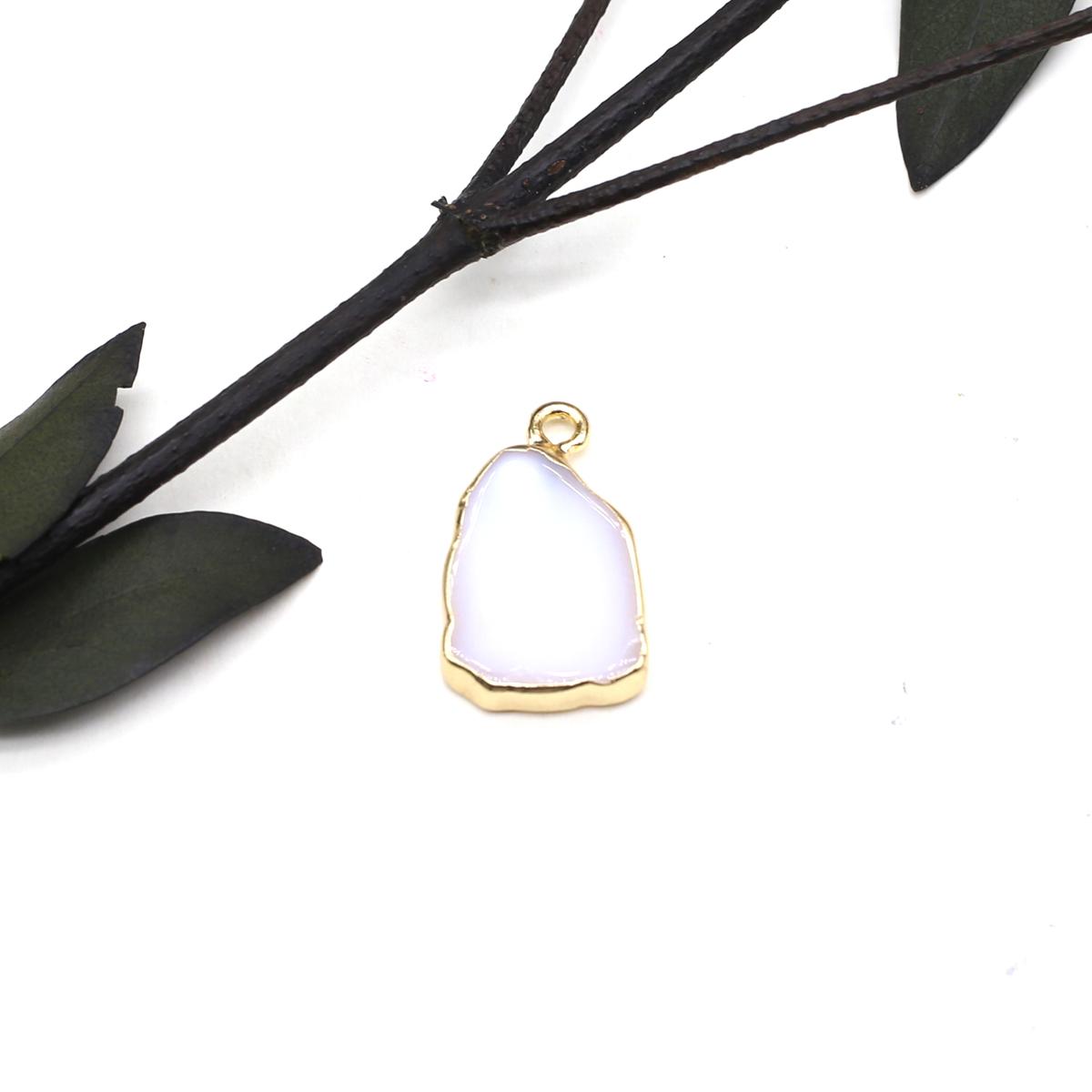 

2 шт. Необычный кулон из натурального камня опал/агаты, небольшой кулон для изготовления ювелирных изделий, ожерелье, серьги, браслет, аксессуар 12x18mm