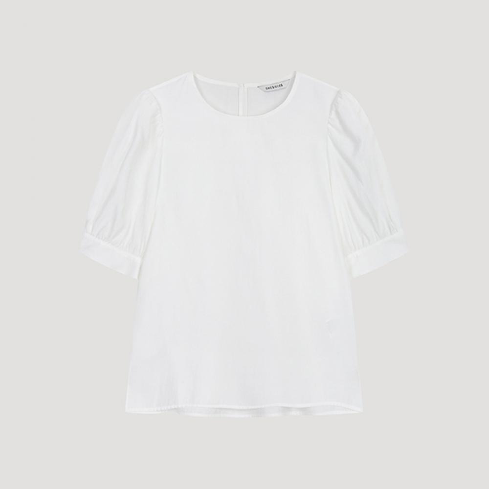 

She S miss Puff Круглая блузка с вырезом Swwblo22510 Wh white/55
