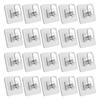 Plastic Adhesive Wall Hooks Heavy Load Capacity Clear Hook For Hanging Towels Utensils Accessories Hanger
