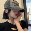 Embroidery Women Baseball Cap Sunscreen Letter Washed Denim Cap Sunscreen Baseball Hat  Unisex