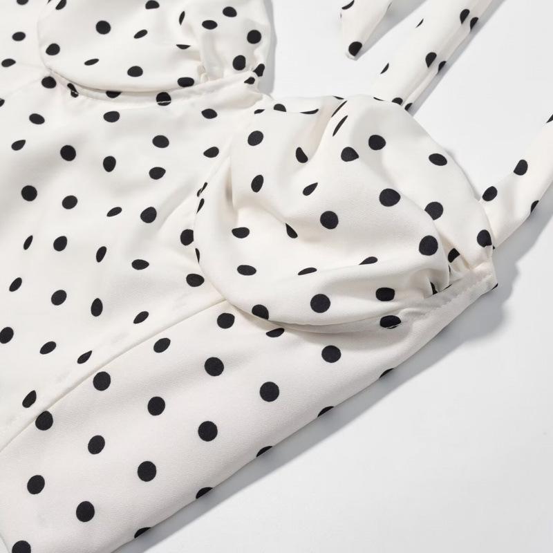 2026 Spring European & American Style Polka Dot Camisole & Skirt Set