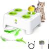 Automatisches Pop-Up Wiederaufladbares Feder-Spielzeug für Katzen Hunde Interaktives Spielen Kätzchen Training Haustierbedarf