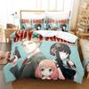 Anime Spy X Family Anya Beding Set 3D Printed Suitable for Bedrom Soft Durable Quality Duvet Cover Set With Pilowcases Children Kids Home Textile