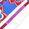 Great HERMES Scarf Paisley Motif All-over Print Stole Shawl Ivory Red Blue Silk Used