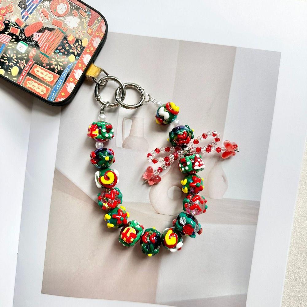 Weihnachten Handyband Bunt Handy Lanyard Kreativer Taschenanhänger Schlüsselanhänger