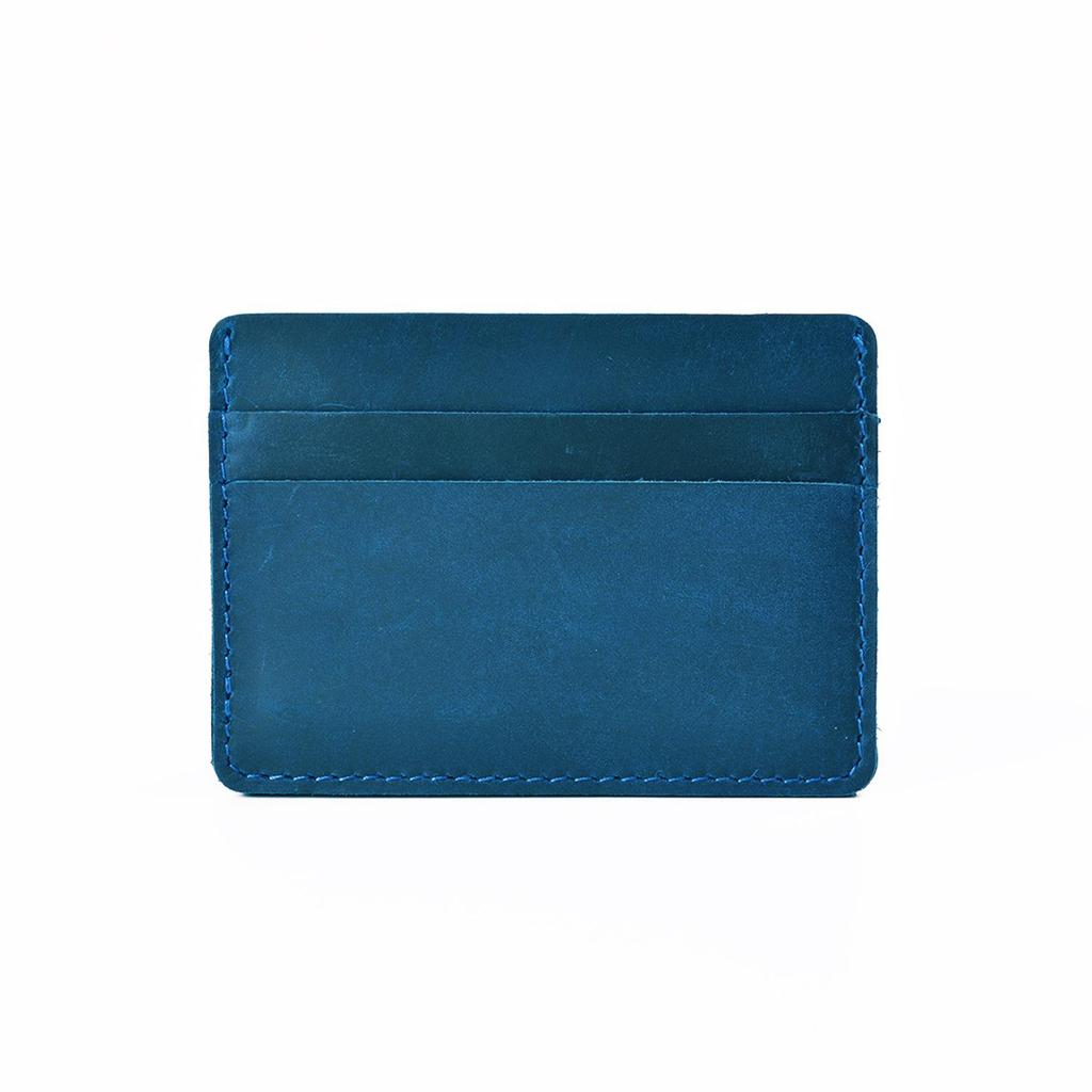 Men's Retro Crazy Horse Leather Wallet - Genuine Cowhide Card Holder