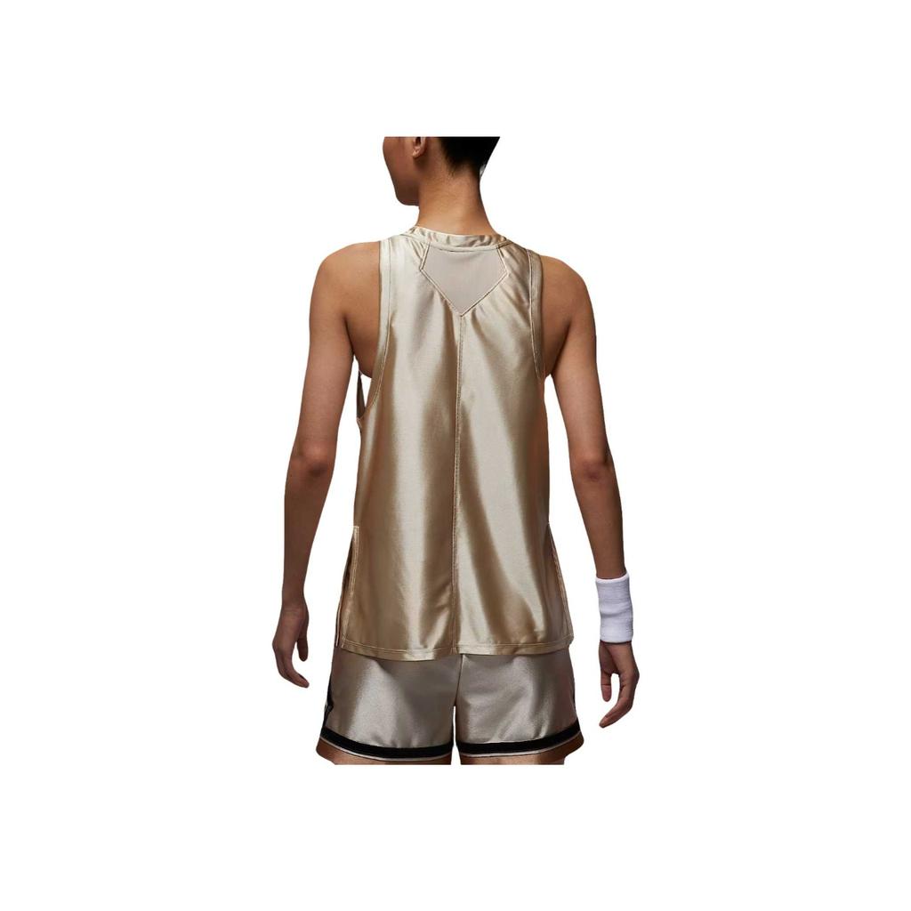 Jordan Sport Classic Comfortable Round Neck Basketball Vest Women tops Oatmeal Flax HV1269-140