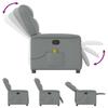 Massage Chair Light Grey Fabric
