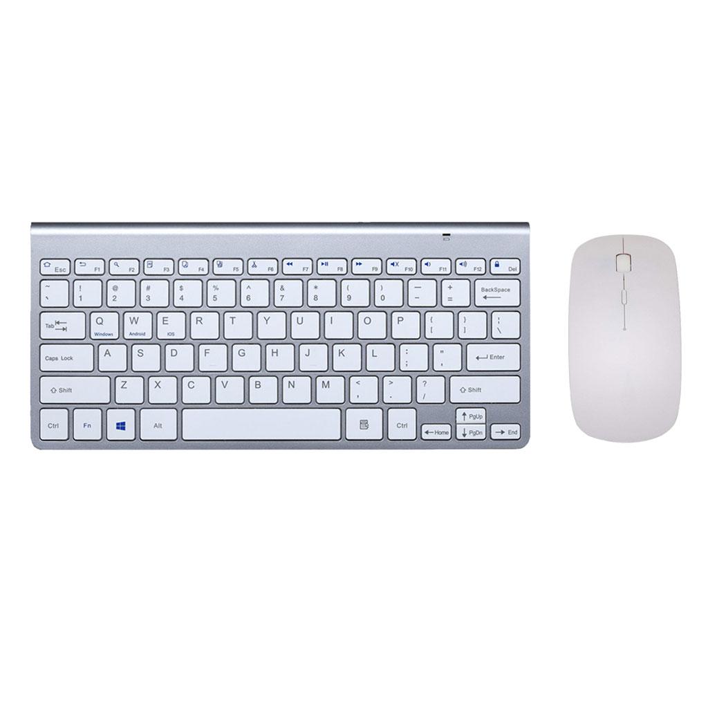 Wireless Keyboard and Mouse Stable Signal Barrier-free Operation Round Keys for Tablet and Smart Device Compatibility