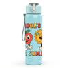 1PC School's Out For Summer Fruits 750ml Color Plastic Sports Water Bottle Leakproof Flip Straw Lid Suitable for Sports Office Home Use