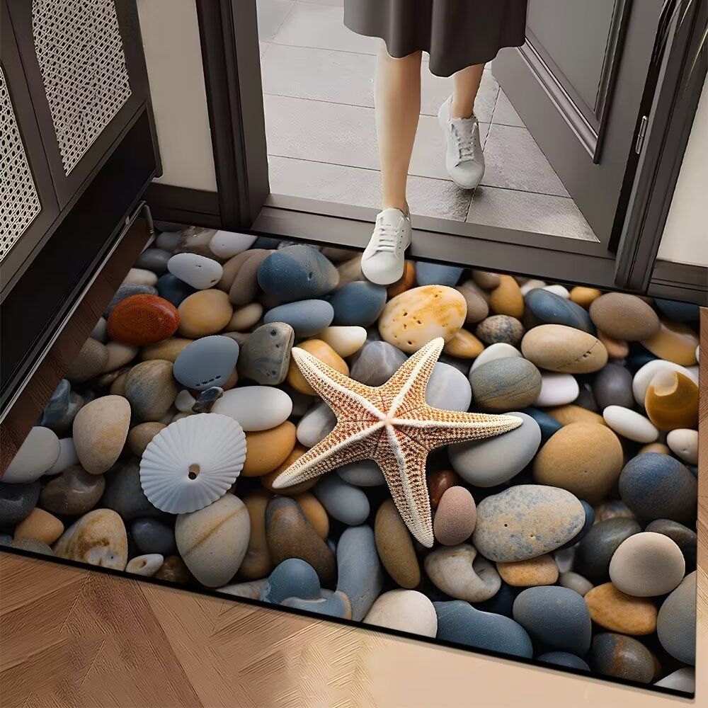 

Впитывающий коврик для ванной комнаты и туалета, противоскользящий и износостойкий коврик для ног, коврик для входной двери 40cm*60cm