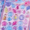 4Pcs Cute Summer Ocean Theme 3D Relief Stickers Kawaii Cartoon Pattern Bubble Decals Waterproof Decorative Notebook Phone Helmet