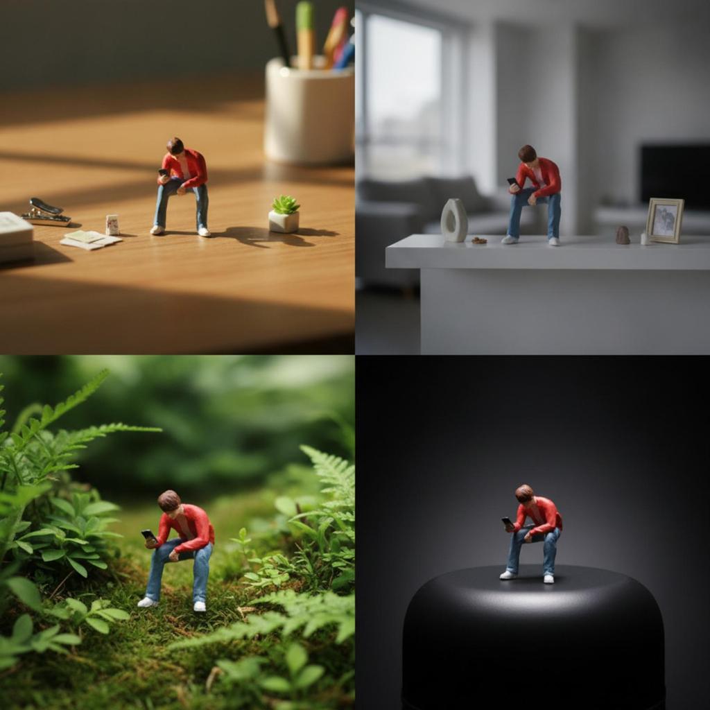 Miniature Man On Toilet Detailed 1:64 Scale Figurines Figure for