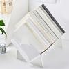 Desktop Small Bookshelf   Simple Large Capacity Plastic Tilted Desk Book Storage Rack for   Home