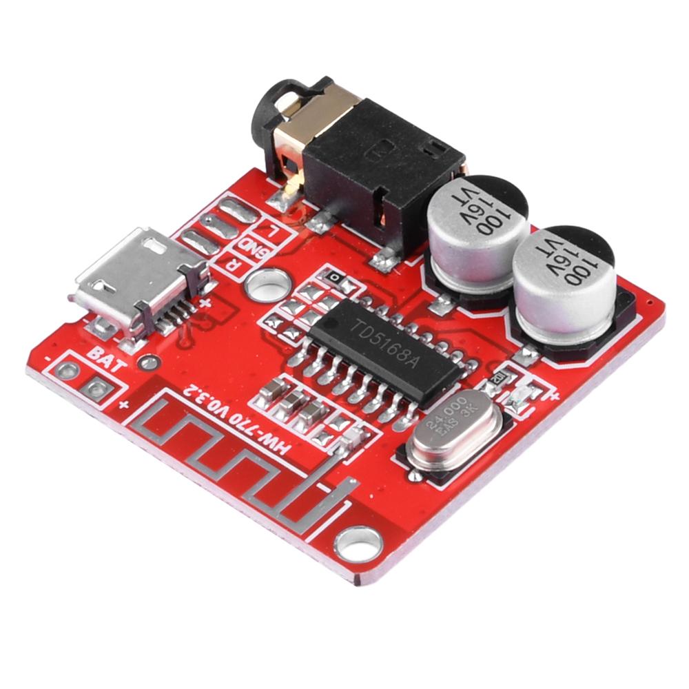 

Mini Bluetooth 5.0 MP3 Audio Decoder 3W Wireless Stereo Music Module WAV,APE,FLAC Lossless Decoder Audio Receiver 3.7-5V HW-770 червоний