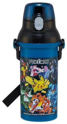 Skater Water Direct Dishwasher Made In Pokemon Children's Bottle, 480ml, Drinking, Plastic, One-Touch Operation, Safe, Japan, Design, 25cm, Boys,